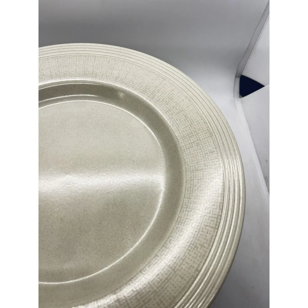 Wedgwood 'Paul Costello' 11.125 inch Plates in Limestone x 8